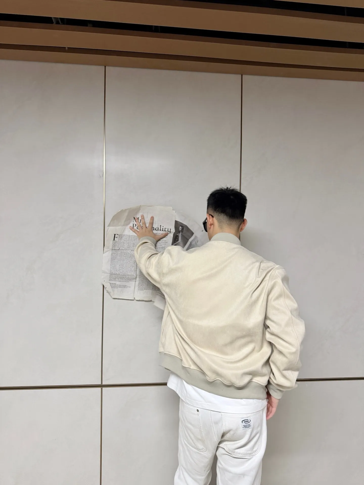 Louis Vuitton Suede Embroidered Logo Jacket Jacket